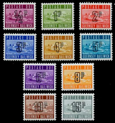 Guernsey PORTO Nr 8-17 postfrisch X7D5EE2