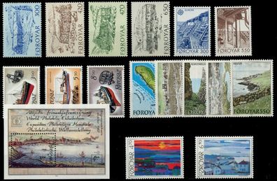 FÄRÖER Nr 145-161 postfrisch Jahrgang X90E3CA