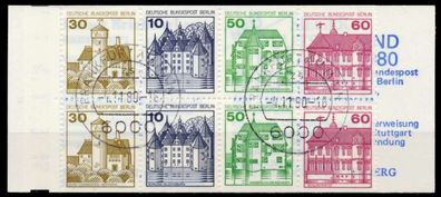 BERLIN Markenheftchen Nr MH 12aoZ zentrisch gestempelt X9623FA