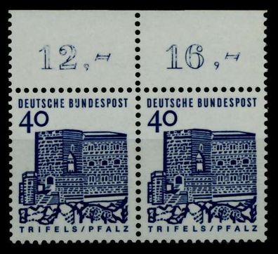 BRD DS D-BAUW. 1 Nr 457 postfrisch WAAGR PAAR ORA X6C986A