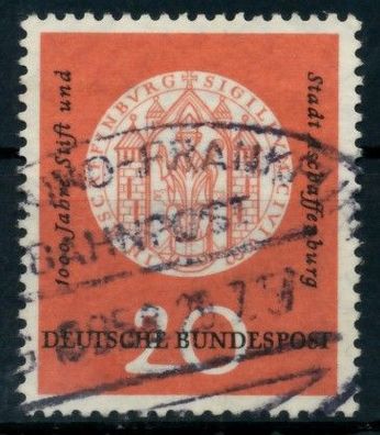 BRD BUND 1957 Nr 255 zentrisch gestempelt X6D10A6