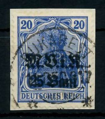 BES 1WK D-MV Rumänien Nr 6b zentrisch gestempelt Briefstück X77420A