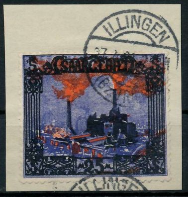 Saargebiet LANDS. BILD Nr 69 gestempelt gepr. X7B0E96