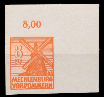 SBZ Mecklbrg VORP. Nr 34x postfrisch ECKE-ORE X809DAA