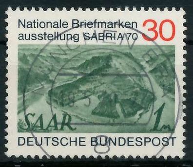 BRD 1970 Nr 619 zentrisch gestempelt X832B82