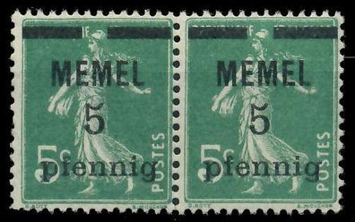 MEMEL 1920 Nr 18b postfrisch WAAGR PAAR X887CAE
