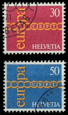 Schweiz 1971 Nr 947-948 gestempelt X02C8DA