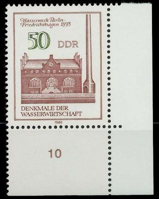 DDR 1986 Nr 2995 postfrisch ECKE-URE X0CC43A