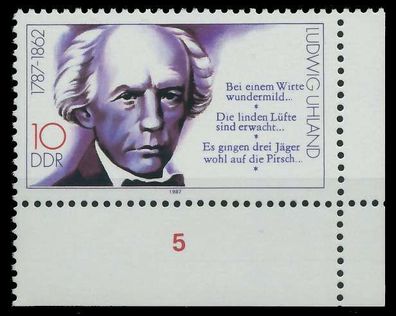 DDR 1987 Nr 3091 postfrisch ECKE-URE X0D2DA6