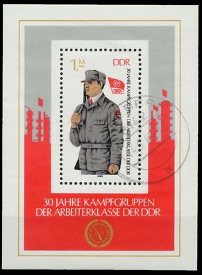 DDR BLOCK Kleinbogen Block 72 gestempelt X0F18E2