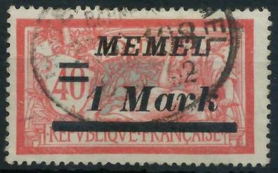 MEMEL 1922 Nr 64 gestempelt X447CEA
