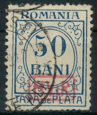 BES. 1WK D-MV Rumänien PORTO Nr 5 gestempelt X462DC6