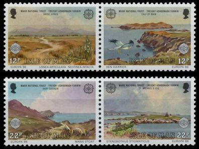 ISLE OF MAN 1986 Nr 307WP-310WP postfrisch SE5386E