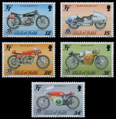 ISLE OF MAN 1987 Nr 339A-343A postfrisch XAD077E