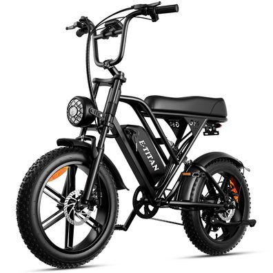 E-TITAN G60 20"Fat tire-E-bike,48V 250W, eräumigem sattel und doppel federungssystem