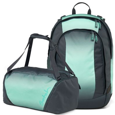 satch Set aus air + Sporttasche 26, Gradient Mint, Mädchen & Jungen