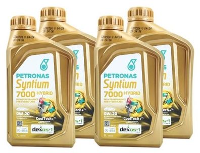 Petronas Syntium 7000 Hybrid 0W-20 SP 4x1 Liter