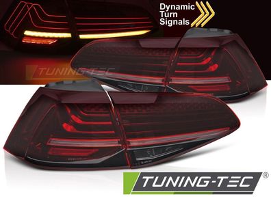 LaserLINE VOLL LED Rückleuchten Set passend für VW Golf 7 (VII) 13-19 kirschrot mit