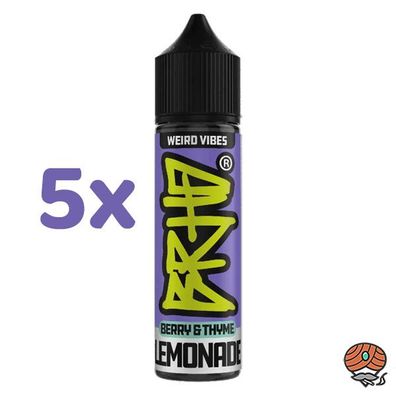 BRHD Barehead Weird Vibes Berry & Thyme Lemonade Longfill Aroma Liquid 5x 10ml