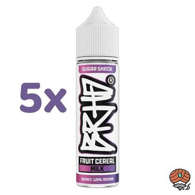 BRHD Barehead Sugar Shack Fruit Cereal Milk, Longfill Aroma Liquid 5x 12ml