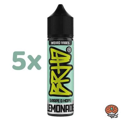 BRHD Barehead Weird Vibes Grape & Hops Lemonade, Longfill Aroma Liquid 5x10ml