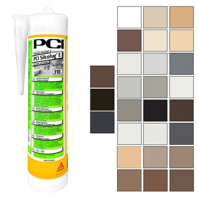 PCI Silcofug E 0.31 LTR Sanitärsilikon Bad Feuchtraum Bausilikon Innen Aussen