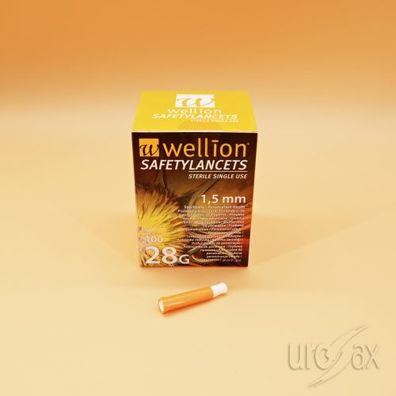 Wellion Safetylancets 28G 1,5 mm 