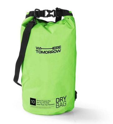 Dry Bag Tasche Wasserdichter Rucksack Wasserfester Beutel & Packsack 10L Grün