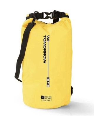 Dry Bag Tasche Wasserdichter Rucksack Wasserfester Beutel & Packsack 10L Gelb