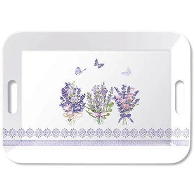 Ambiente, Tablett Serviertablett, Geschirr, Dekoration, Lovely Lavender