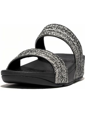 FitFlop Damen Sandalen Lulu Shimmerweave Slides GO2