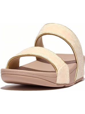 FitFlop Damen Sandalen Lulu Shimmerweave Slides GO2