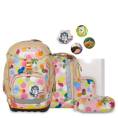 ergobag Pack Schulrucksack Flower PowBär, Flower PowBär, Mädchen