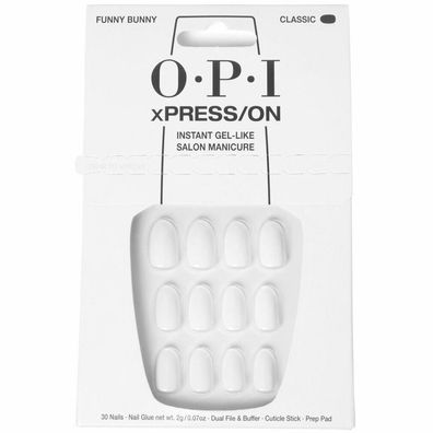 OPI xPRESS/ON Künstliche Nägel, Nagellack Ton #Funny Bunny 30 Stück