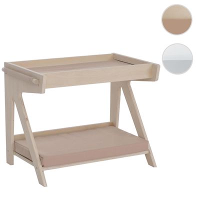 Tierbett HWC-Q63, für Haustiere Katzen-/Hundebett Haustierliege Holz 80x104x60cm