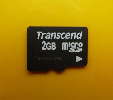 NEU: 2 GB Transcend microSD micro SD Secure Digital 2GB Speicherkarte TS2GUSDC