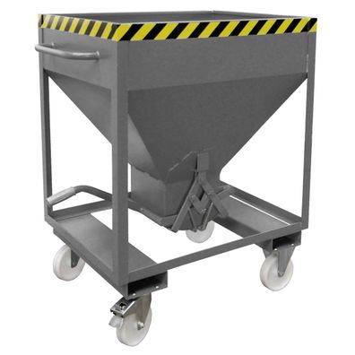 Bauer Silobehaelter SRE 375, lackiert, Mausgrau