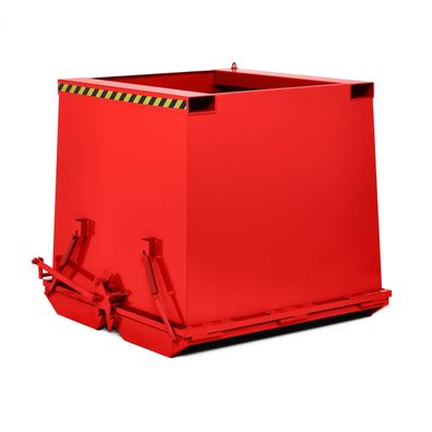 RR Industrietechnik Schwerlast- Klappbodenbehaelter Typ RKC-50 500dm3 RAL 3000 Feuer
