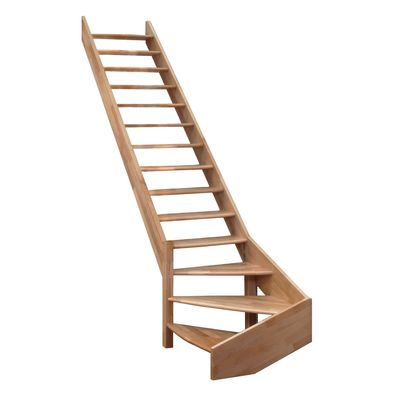 Minka Wangentreppe Classic Turn 300cm max. Geschosshoehe Buche Linksgewendelt ohne G