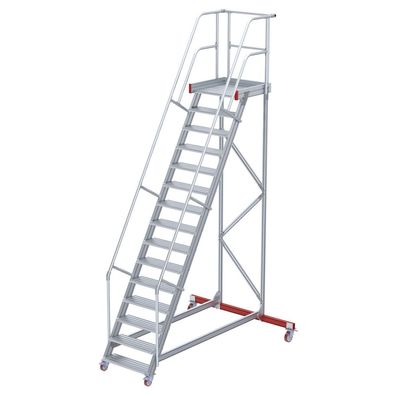Euroline 513 Wartungsbuehne 60EUR 1000mm Stufenbreite 15 Stufen Alu gerieft
