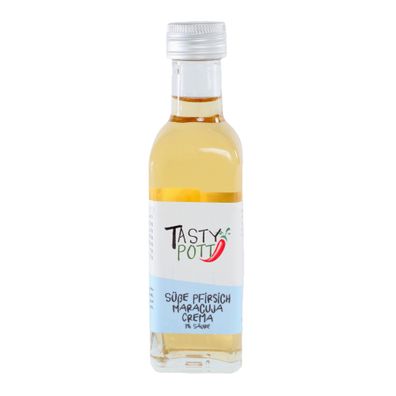 Süße Pfirsich Maracuja Crema - 3% Säure 100ml Flasche von Tasty Pott - 100.0ml