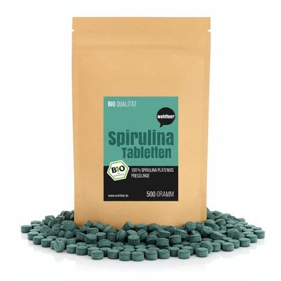 Wohltuer Bio Spirulina Tabletten - 500g