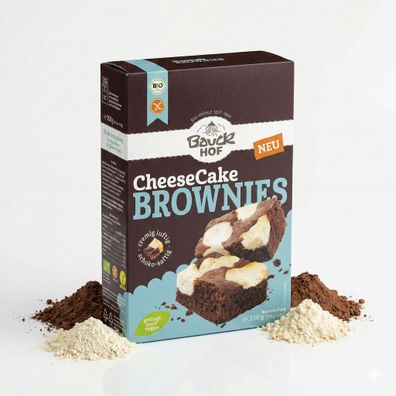 Bauckhof Bio Cheesecake-Brownies Backmischung glutenfrei - 350g
