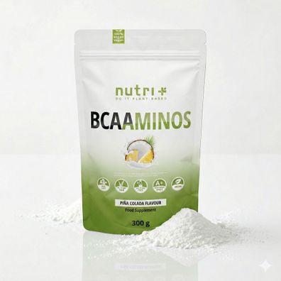 Nutri+ BCAA Aminosäuren Complex hochdosiert 300g