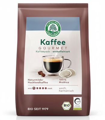 Lebensbaum Bio Kaffee Gourmet, entkoffeiniert 126g