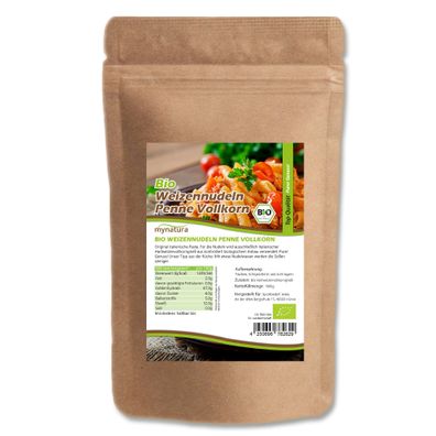 Mynatura Bio Penne Weizen Vollkorn – in verschiedenen Größen