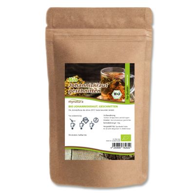 Mynatura Bio Johanniskraut geschnitten - ab 100g Beutel