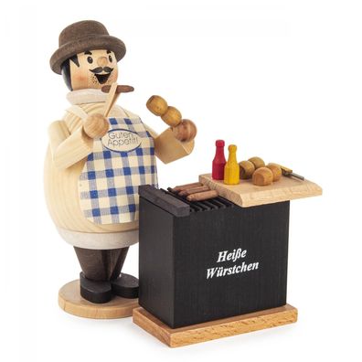 Räuchermann Wurstmax neu Höhe 16cm Grillmeister Bratwurstgriller Rost Bratfan