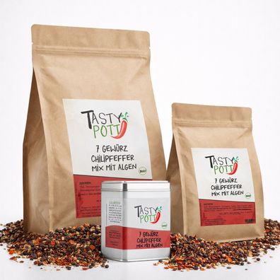 Tasty Pott 7 Gewürz Chilipfeffer mit Algen - im Beutel