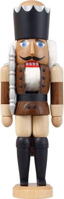 Nußknacker König braun HxBxT = 29x10x8cm NEU Weihnachten Seiffen Nutcracker Nüss